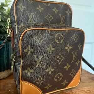 Louis Vuitton Monogram Canvas Brown and Tan Crossbody Bag